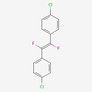 molecular formula C14H8Cl2F2 B1511340 1,1'-[(1E)-1,2-Difluoro-1,2-ethenediyl]bis[4-chlorobenzene] 