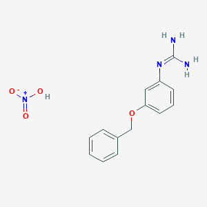 molecular formula C14H16N4O4 B1511342 1-(3-(Benzyloxy)phenyl)guanidine nitrate 