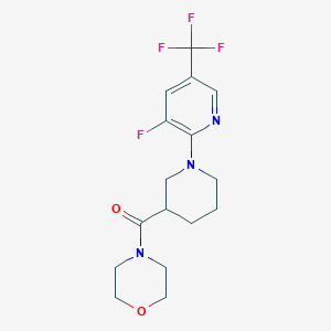 4-{1-[3-Fluoro-5-(trifluoromethyl)pyridin-2-yl]piperidine-3-carbonyl}morpholine