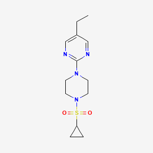 2-[4-(Cyclopropanesulfonyl)piperazin-1-yl]-5-ethylpyrimidine