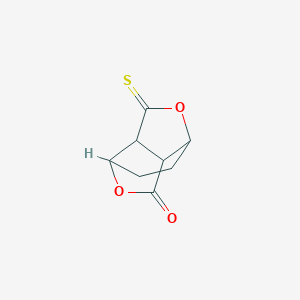 molecular formula C8H8O3S B151135 1,4-Ethano-1H,3H-furo(3,4-c)furan-3-one, tetrahydro-6-thioxo- CAS No. 129679-52-3