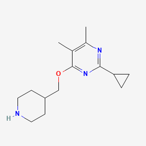 2-Cyclopropyl-4,5-dimethyl-6-[(piperidin-4-yl)methoxy]pyrimidine