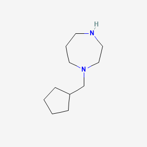 molecular formula C11H22N2 B15113547 1-(Cyclopentylmethyl)-1,4-diazepane 