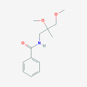 molecular formula C13H19NO3 B15113572 N-(2,3-dimethoxy-2-methylpropyl)benzamide 