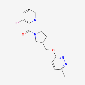 3-{[1-(3-Fluoropyridine-2-carbonyl)pyrrolidin-3-yl]methoxy}-6-methylpyridazine