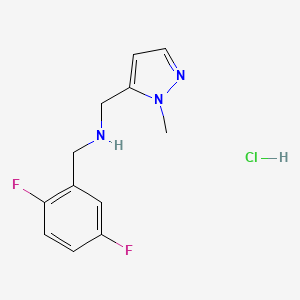 1-(2,5-difluorophenyl)-N-[(1-methyl-1H-pyrazol-5-yl)methyl]methanamine