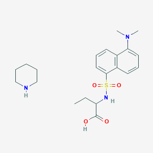 Dansyl-DL-alpha-amino-N-butyric acid piperidinium salt