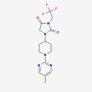 1-[1-(5-Methylpyrimidin-2-yl)piperidin-4-yl]-3-(2,2,2-trifluoroethyl)imidazolidine-2,4-dione