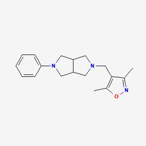 3,5-Dimethyl-4-({5-phenyl-octahydropyrrolo[3,4-c]pyrrol-2-yl}methyl)-1,2-oxazole