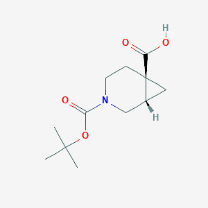 molecular formula C12H19NO4 B1511371 cis-3-(tert-Butoxycarbonyl)-3-azabicyclo[4.1.0]heptane-6-carboxylic acid 