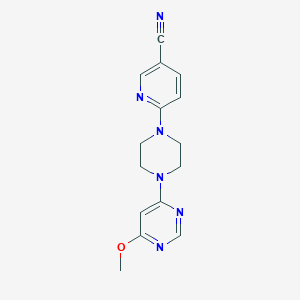 6-[4-(6-Methoxypyrimidin-4-yl)piperazin-1-yl]pyridine-3-carbonitrile