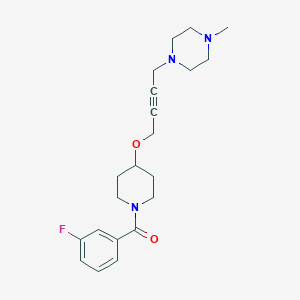 1-(4-{[1-(3-Fluorobenzoyl)piperidin-4-yl]oxy}but-2-yn-1-yl)-4-methylpiperazine