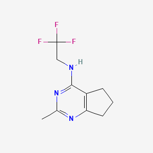 2-methyl-N-(2,2,2-trifluoroethyl)-5H,6H,7H-cyclopenta[d]pyrimidin-4-amine