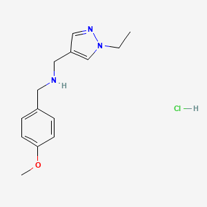 1-(1-ethyl-1H-pyrazol-4-yl)-N-(4-methoxybenzyl)methanamine