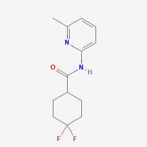 4,4-difluoro-N-(6-methylpyridin-2-yl)cyclohexane-1-carboxamide