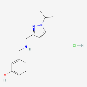 3-({[(1-isopropyl-1H-pyrazol-3-yl)methyl]amino}methyl)phenol