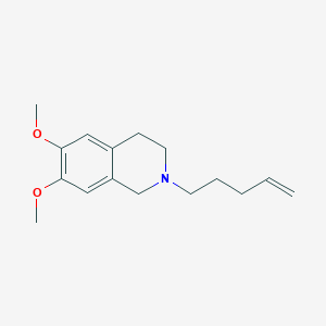 molecular formula C16H23NO2 B15113922 6,7-Dimethoxy-2-(pent-4-en-1-yl)-1,2,3,4-tetrahydroisoquinoline 