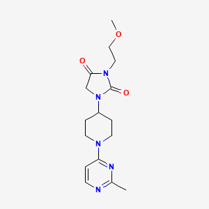 3-(2-Methoxyethyl)-1-[1-(2-methylpyrimidin-4-yl)piperidin-4-yl]imidazolidine-2,4-dione