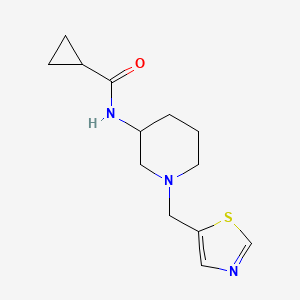 N-{1-[(1,3-thiazol-5-yl)methyl]piperidin-3-yl}cyclopropanecarboxamide