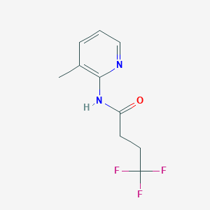 molecular formula C10H11F3N2O B15113956 4,4,4-trifluoro-N-(3-methylpyridin-2-yl)butanamide 