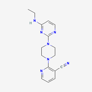 2-{4-[4-(Ethylamino)pyrimidin-2-yl]piperazin-1-yl}pyridine-3-carbonitrile