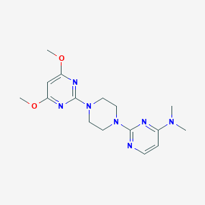 2-[4-(4,6-dimethoxypyrimidin-2-yl)piperazin-1-yl]-N,N-dimethylpyrimidin-4-amine