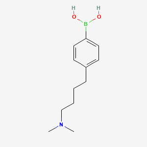 molecular formula C12H20BNO2 B1511402 4-(4-(Dimethylamino)butyl)phenylboronic acid CAS No. 922501-02-8