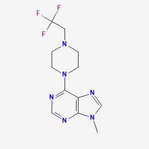 9-methyl-6-[4-(2,2,2-trifluoroethyl)piperazin-1-yl]-9H-purine