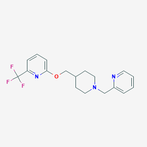 2-({1-[(Pyridin-2-yl)methyl]piperidin-4-yl}methoxy)-6-(trifluoromethyl)pyridine