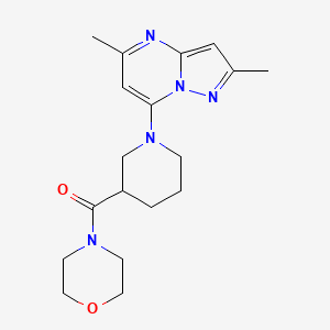 4-(1-{2,5-Dimethylpyrazolo[1,5-a]pyrimidin-7-yl}piperidine-3-carbonyl)morpholine