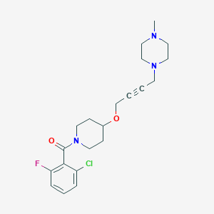 1-(4-{[1-(2-Chloro-6-fluorobenzoyl)piperidin-4-yl]oxy}but-2-yn-1-yl)-4-methylpiperazine