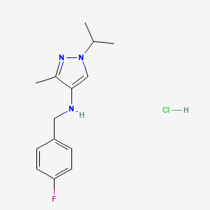 N-(4-fluorobenzyl)-1-isopropyl-3-methyl-1H-pyrazol-4-amine