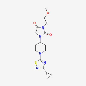 1-[1-(3-Cyclopropyl-1,2,4-thiadiazol-5-yl)piperidin-4-yl]-3-(2-methoxyethyl)imidazolidine-2,4-dione