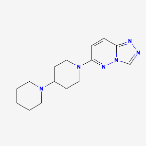 molecular formula C15H22N6 B15114139 1'-{[1,2,4]Triazolo[4,3-b]pyridazin-6-yl}-1,4'-bipiperidine 