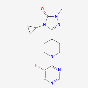 4-cyclopropyl-3-[1-(5-fluoropyrimidin-4-yl)piperidin-4-yl]-1-methyl-4,5-dihydro-1H-1,2,4-triazol-5-one