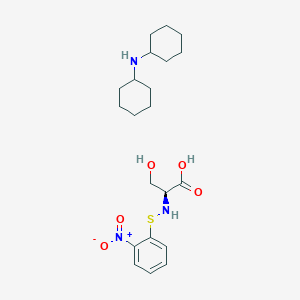 molecular formula C21H33N3O5S B1511416 N-(2-硝基苯硫基)-L-丝氨酸（二环己铵）盐 CAS No. 2418-89-5