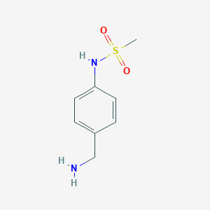 molecular formula C8H12N2O2S B151142 N-[4-(氨甲基)苯基]甲磺酰胺 CAS No. 129872-50-0