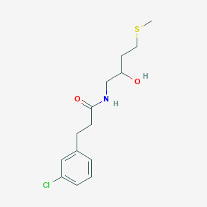 molecular formula C14H20ClNO2S B15114252 3-(3-chlorophenyl)-N-[2-hydroxy-4-(methylsulfanyl)butyl]propanamide 