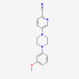 5-[4-(3-Methoxyphenyl)piperazin-1-yl]pyridine-2-carbonitrile