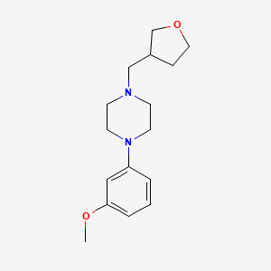 molecular formula C16H24N2O2 B15114332 1-(3-Methoxyphenyl)-4-[(oxolan-3-yl)methyl]piperazine 