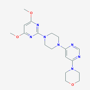 4-{6-[4-(4,6-Dimethoxypyrimidin-2-yl)piperazin-1-yl]pyrimidin-4-yl}morpholine