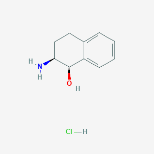 molecular formula C10H14ClNO B1511436 (1R,2S)-cis-2-Amino-1,2,3,4-tetrahydro-1-naphthol hydrochloride CAS No. 29365-56-8