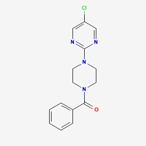 molecular formula C15H15ClN4O B15114369 2-(4-Benzoylpiperazin-1-yl)-5-chloropyrimidine 