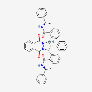 molecular formula C46H39N4O4P B1511437 2,2'-[(1S)-5,10-Dioxo-2-phenyl-2,3,5,10-tetrahydro-1H-[1,2,4]diazaphospholo[1,2-b]phthalazine-1,3-diyl]bis{N-[(1S)-1-phenylethyl]benzamide} CAS No. 615538-63-1
