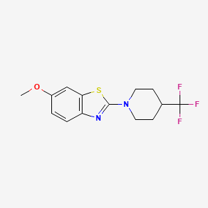 6-Methoxy-2-[4-(trifluoromethyl)piperidin-1-yl]-1,3-benzothiazole