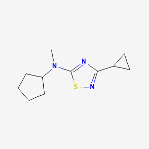 N-cyclopentyl-3-cyclopropyl-N-methyl-1,2,4-thiadiazol-5-amine