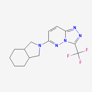 2-[3-(trifluoromethyl)-[1,2,4]triazolo[4,3-b]pyridazin-6-yl]-octahydro-1H-isoindole