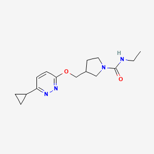 3-{[(6-cyclopropylpyridazin-3-yl)oxy]methyl}-N-ethylpyrrolidine-1-carboxamide