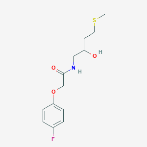 molecular formula C13H18FNO3S B15114469 2-(4-fluorophenoxy)-N-[2-hydroxy-4-(methylsulfanyl)butyl]acetamide 