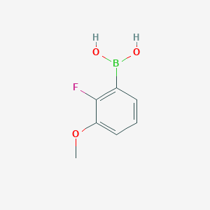 molecular formula C7H8BFO3 B151145 2-氟-3-甲氧基苯硼酸 CAS No. 352303-67-4